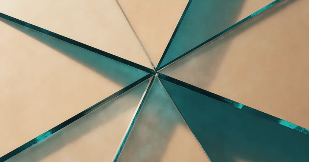 Featured image for "How to Review Ad Copy Before Sending": Sharp faceted planes converge, hairline fracture visible
